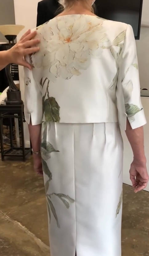 Elegant Floral 2pc Dress Set
