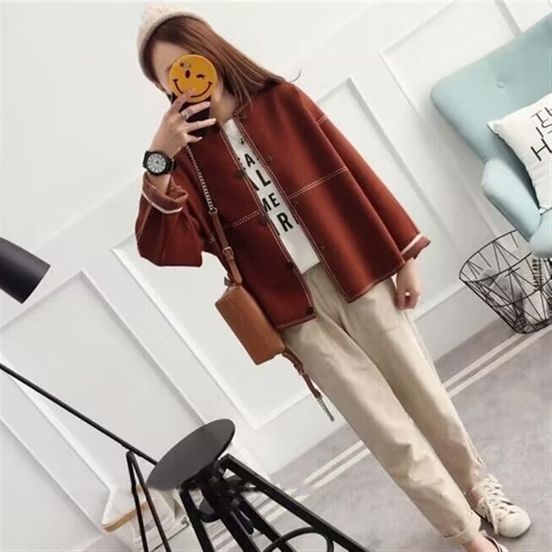 Classic Knit Bomber Cardigan Jacket