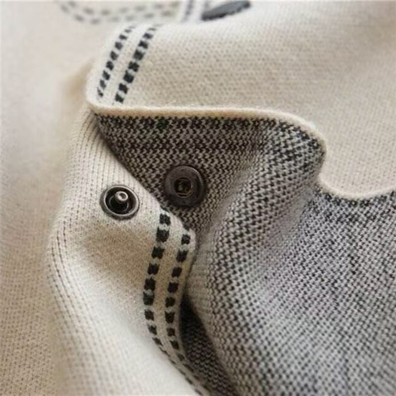Classic Knit Bomber Cardigan Jacket