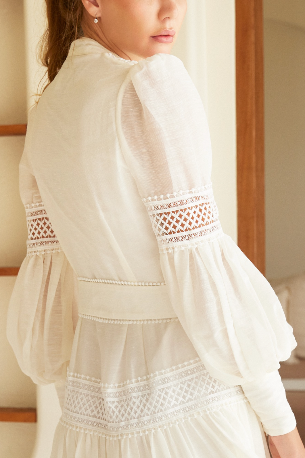 Dreamy days Snow White Silk Maxi Dress