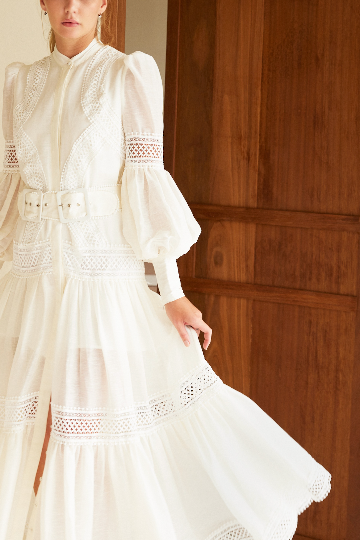 Dreamy days Snow White Silk Maxi Dress