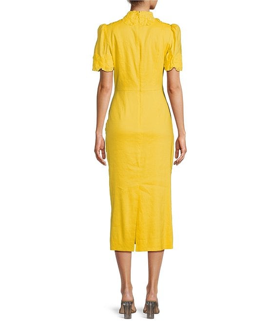 Willow Floral Applique Midi Dress