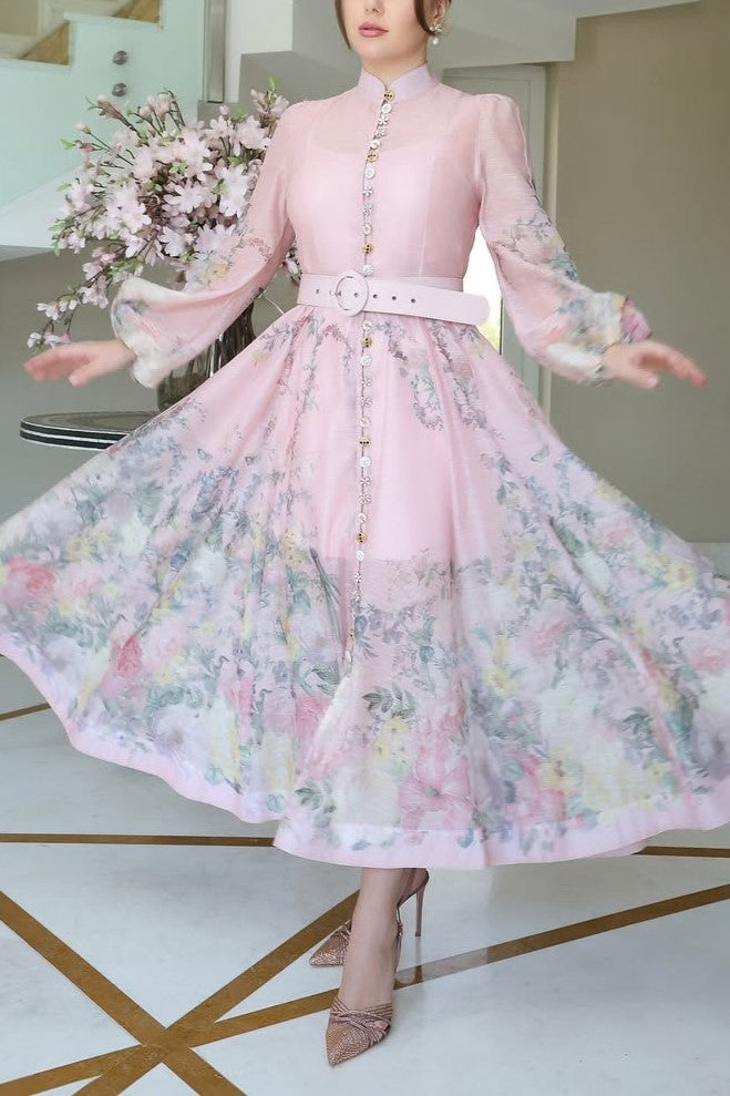 Floral Print Midi Dress