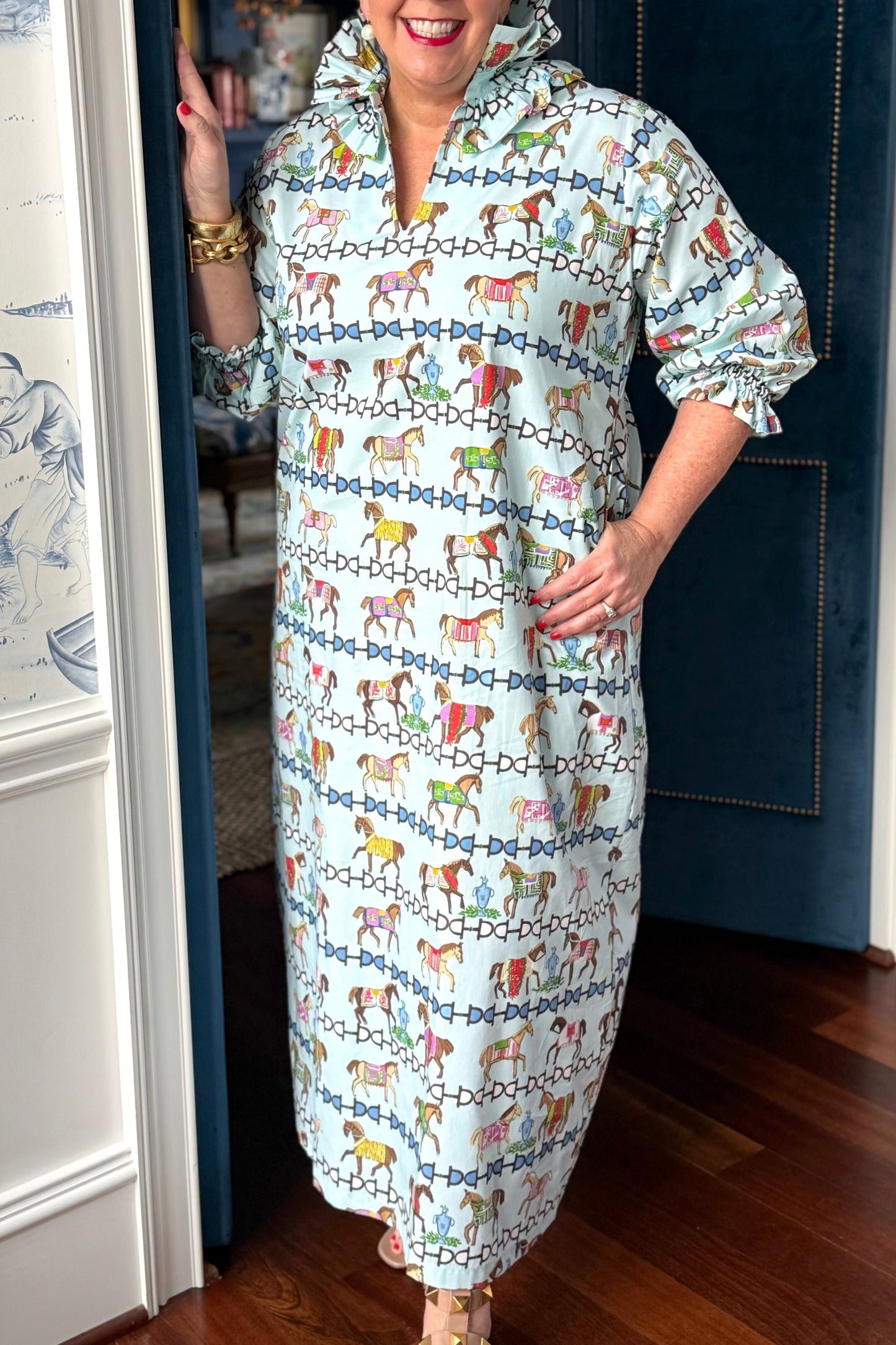 Double Ruffle Collar Dress