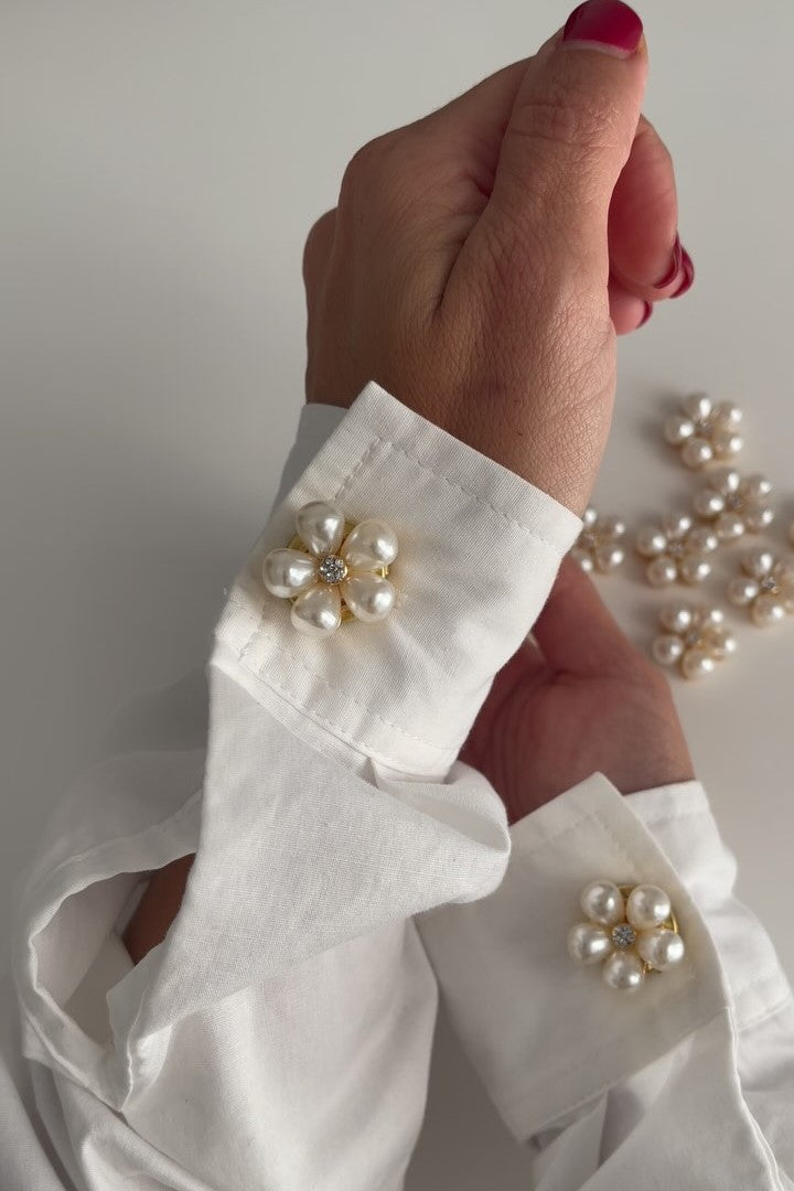 Exquisite Handcraft Flower Cufflinks ButtonCover