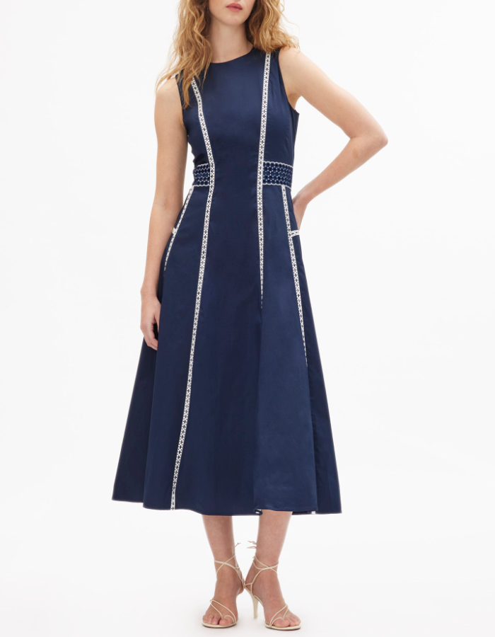 Classy Sleeveless Plain Midi Dress
