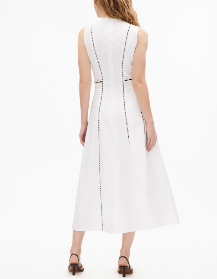 Classy Sleeveless Plain Midi Dress
