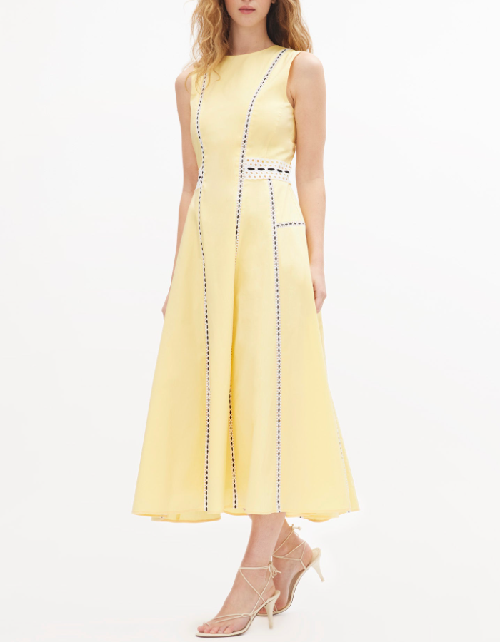 Classy Sleeveless Plain Midi Dress