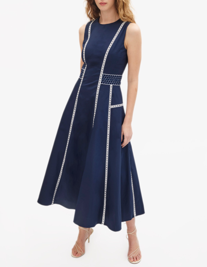 Classy Sleeveless Plain Midi Dress