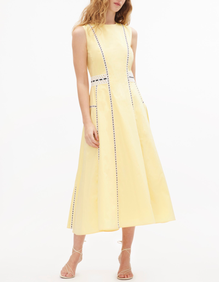 Classy Sleeveless Plain Midi Dress