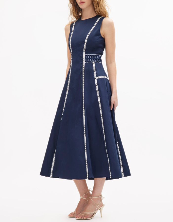 Classy Sleeveless Plain Midi Dress