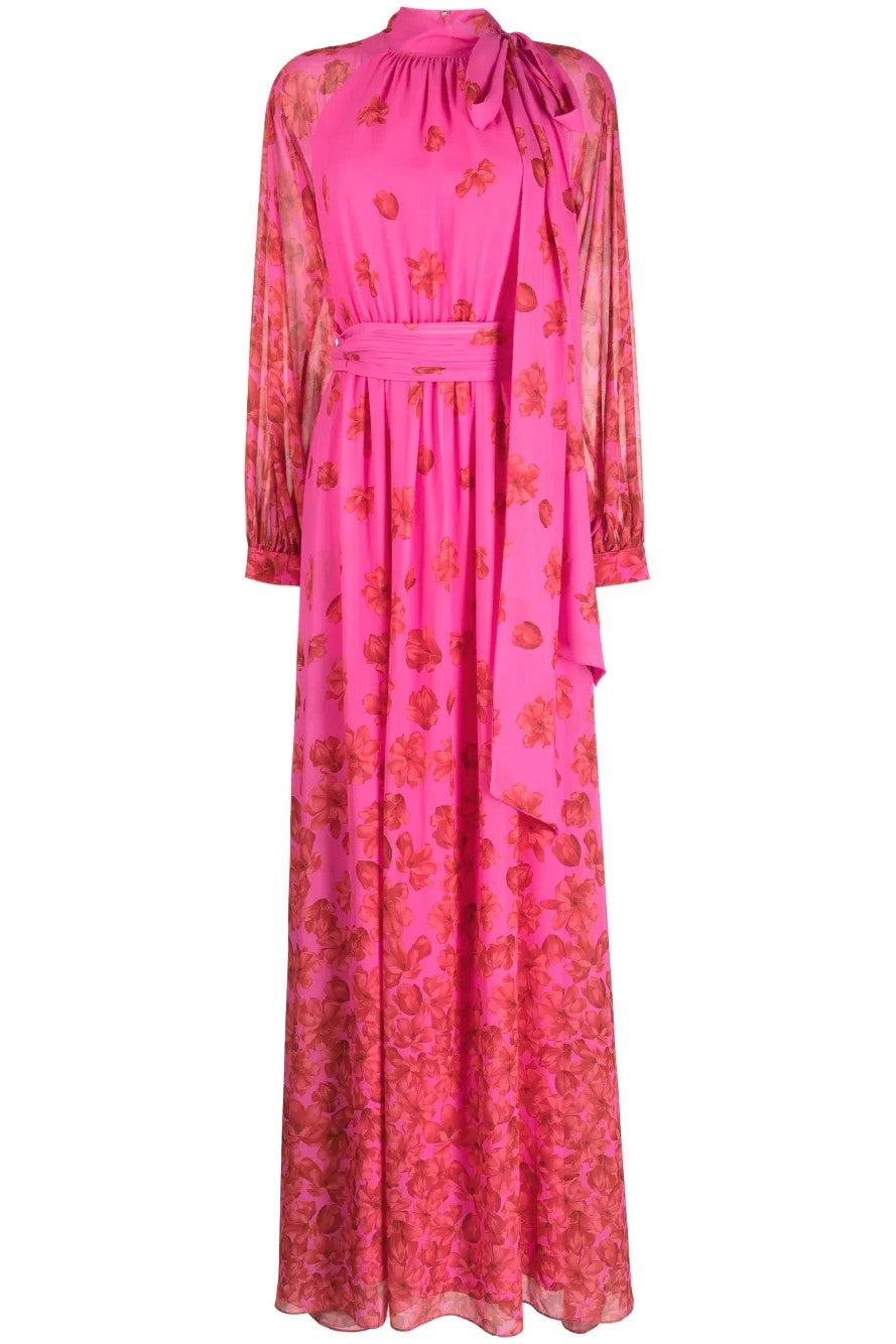 Fashion Flower Pink Gauze Dress