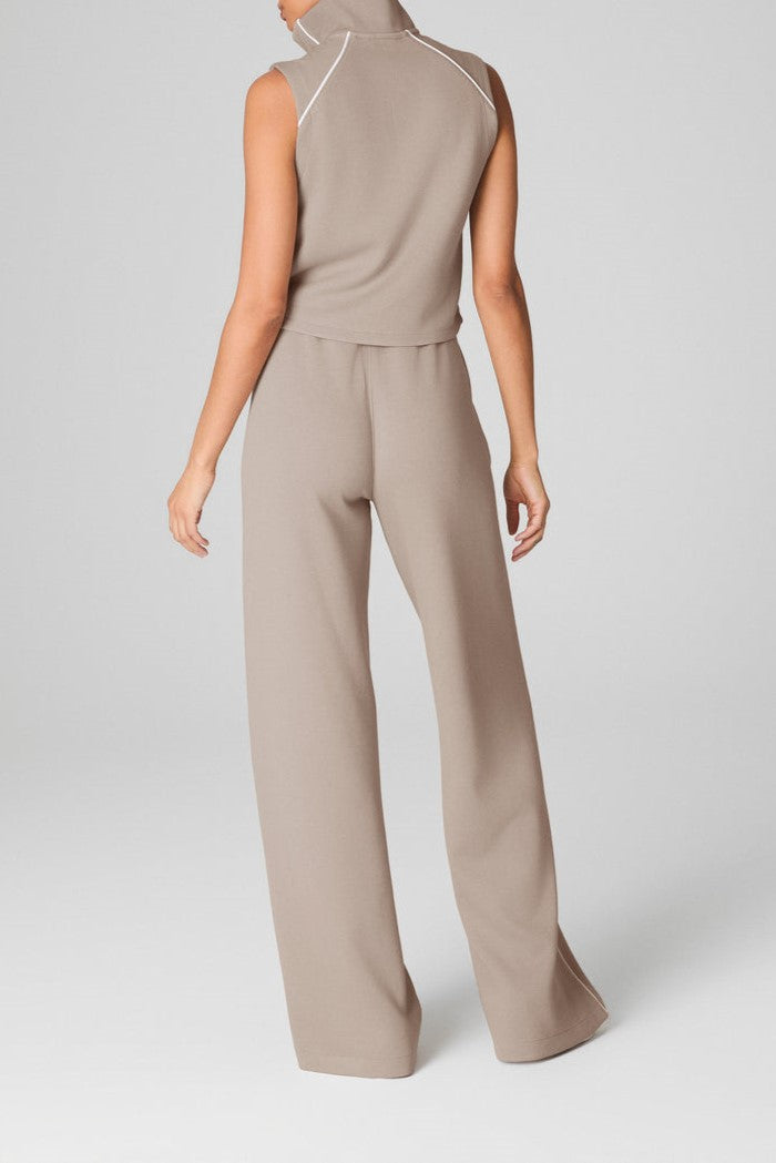 Sleeveless Mockneck Jumpsuit