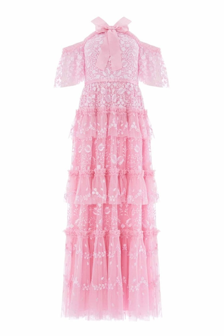 Elegant Belted Maxi Dress