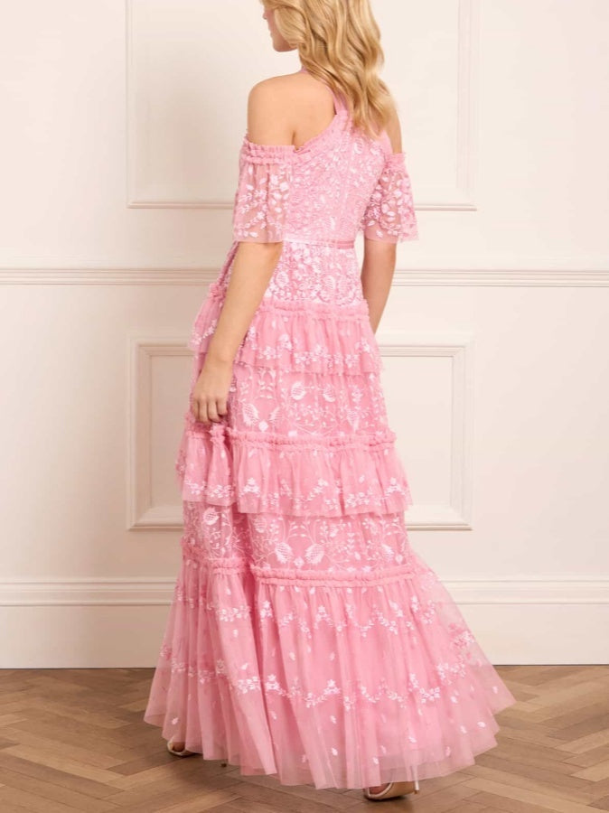 Elegant Belted Maxi Dress