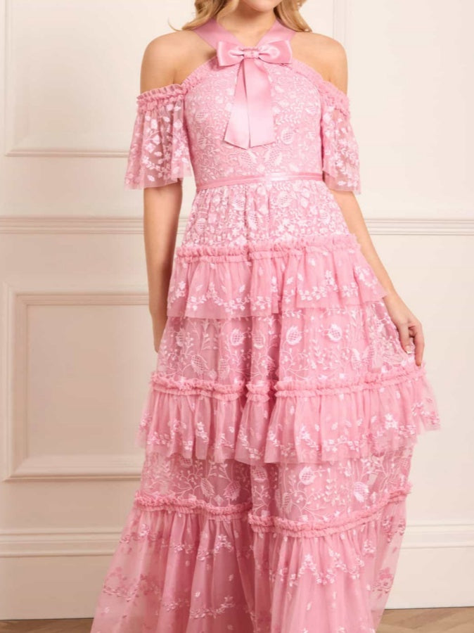 Elegant Belted Maxi Dress