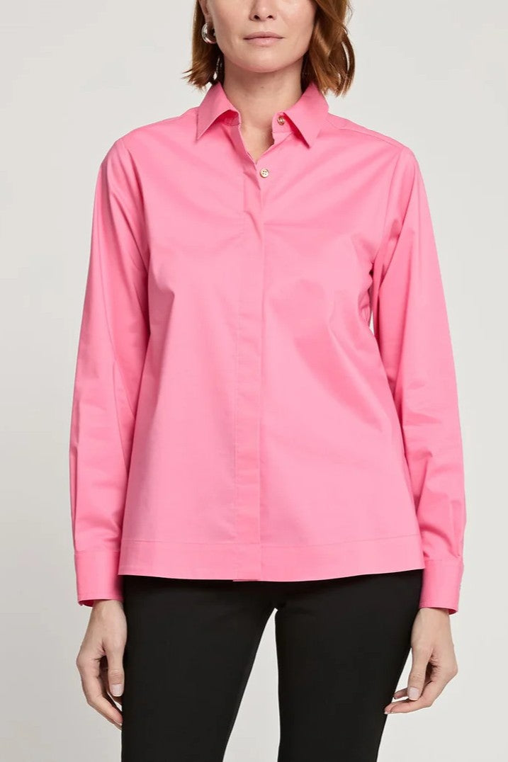 Xena Long Sleeve Zip Back Blouse