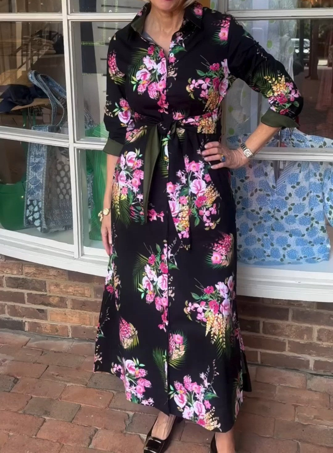 Multi-color Printed Dress