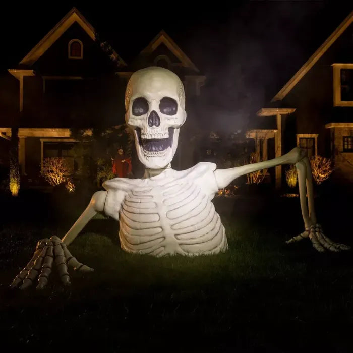 🎃Halloween Pre-sale 50% OFF🔥–Towering Skeleton with LED Eyes & Haunting Sounds👻