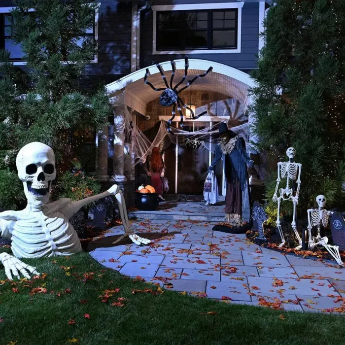 🎃Halloween Pre-sale 50% OFF🔥–Towering Skeleton with LED Eyes & Haunting Sounds👻