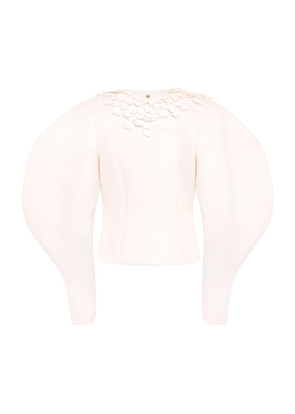 Petal Embellished Jacket & Skirts & Bag 3PC Set