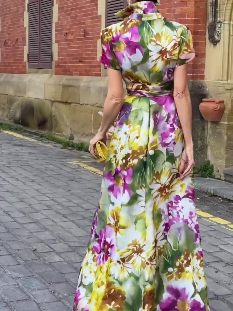 Flourishing Blossom Maxi Dress