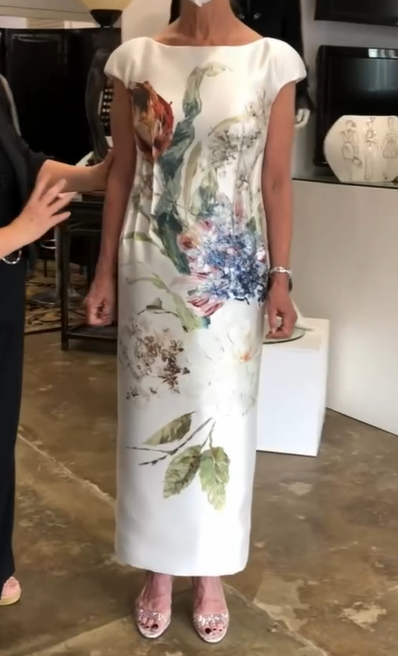 Elegant Floral 2pc Dress Set