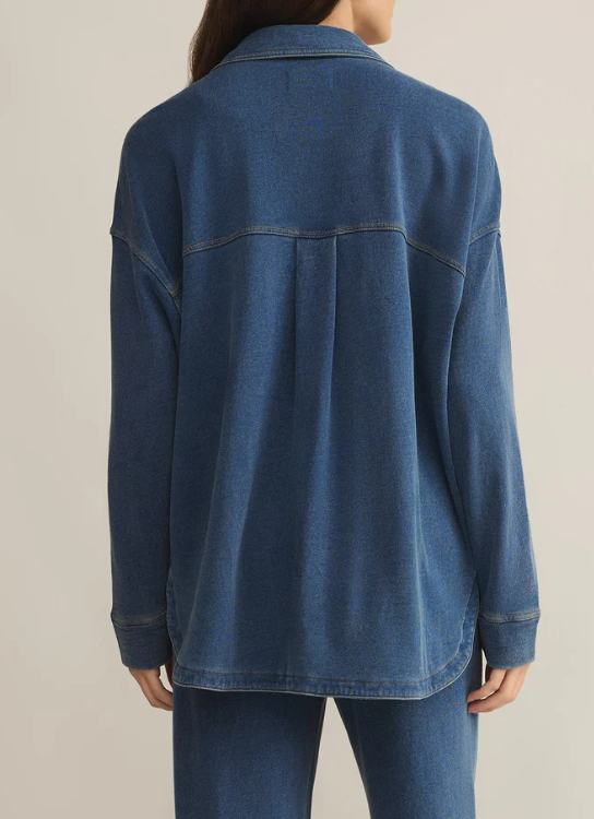 Comfy Denim To Denim Knit 2pc Suit