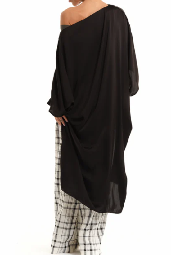 Off The Shoulder Oversized Tunic Top