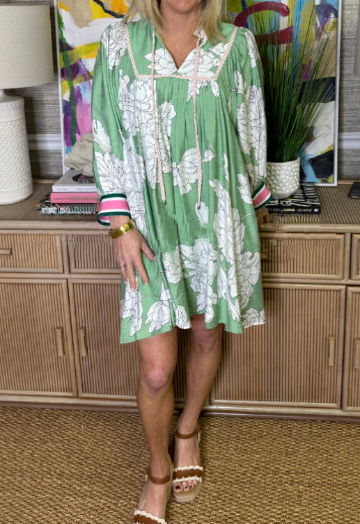The Loose Casual Floral Short Dress
