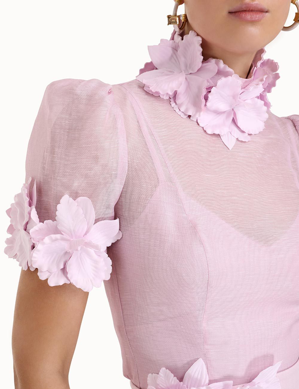 HIGH TIDE FLOWER MIDI DRESS TWO PIECE SET