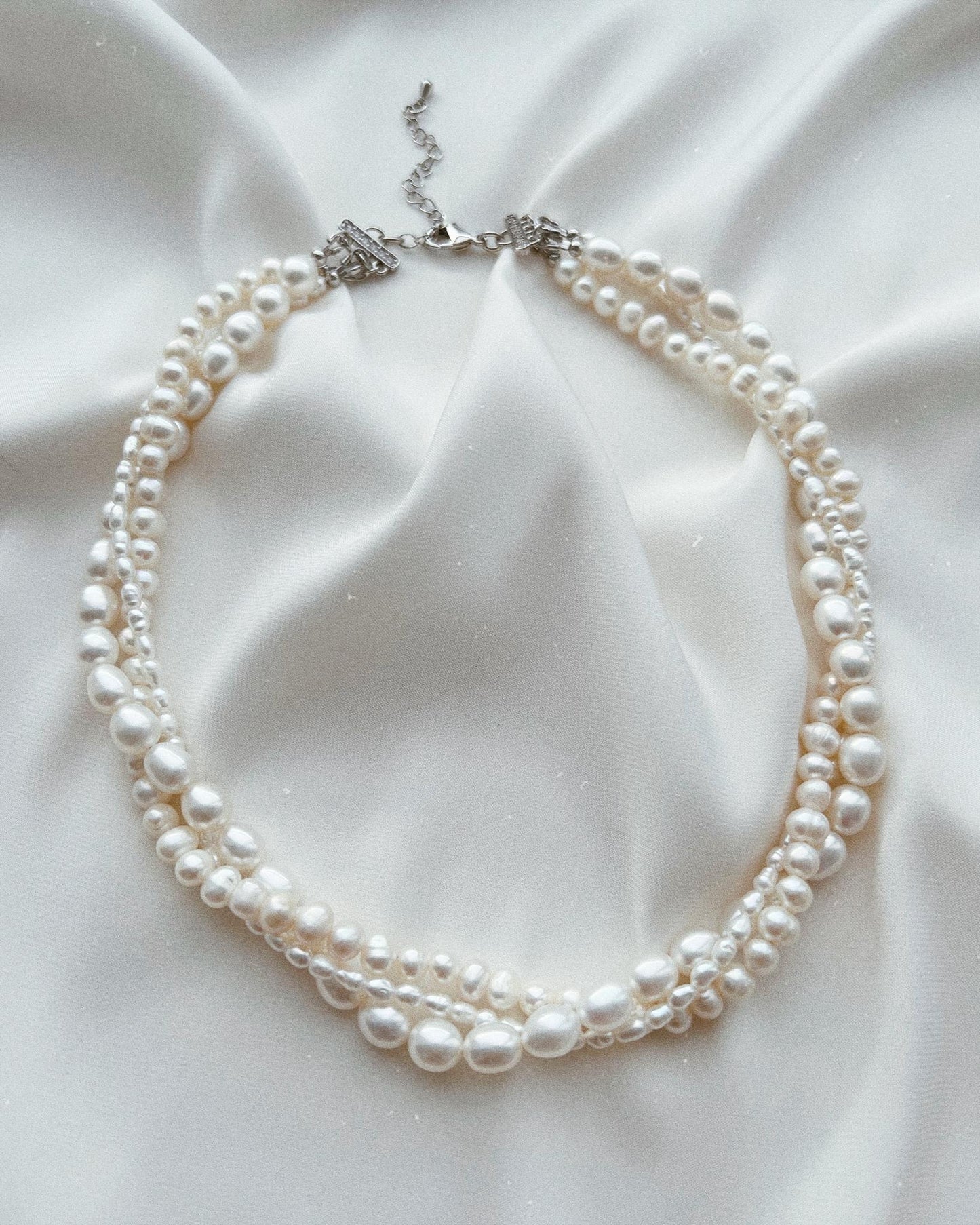 Multi-layered Baroque Pearl Necklace
