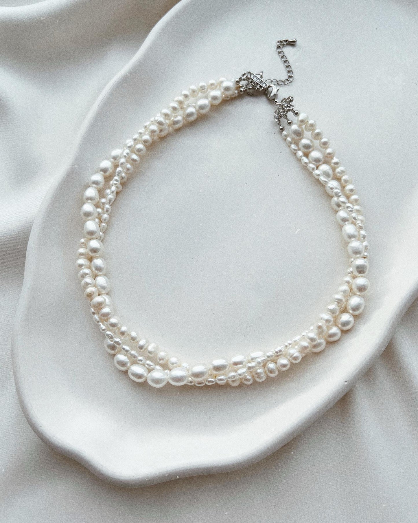 Multi-layered Baroque Pearl Necklace