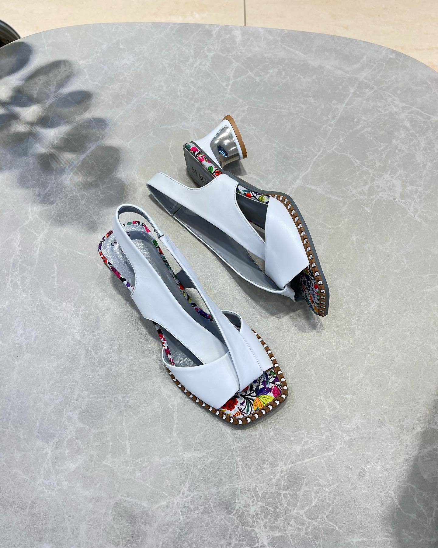 women's Printed mid-heel summer sandals