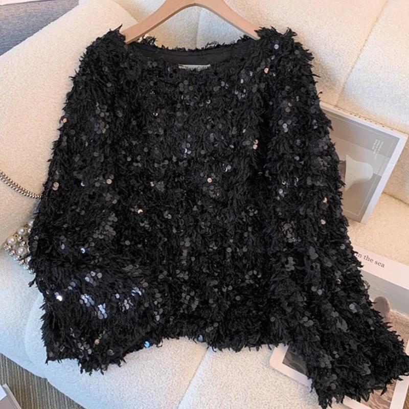 Shiny Sequined Sweater