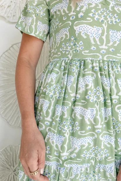 The Oliver Block Print Maxi