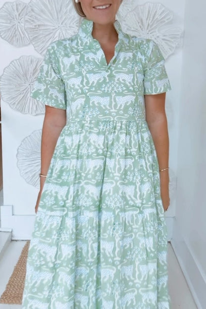 The Oliver Block Print Maxi