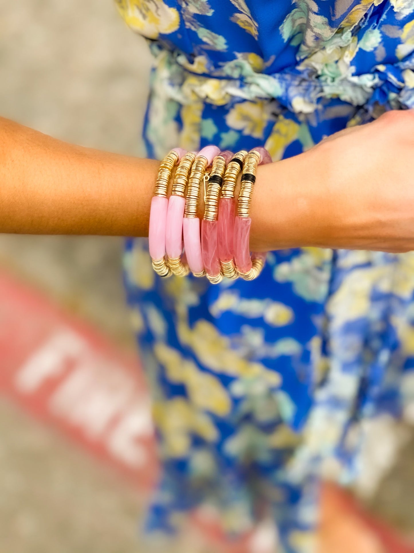 Women's Marbled Bracelet 6mm