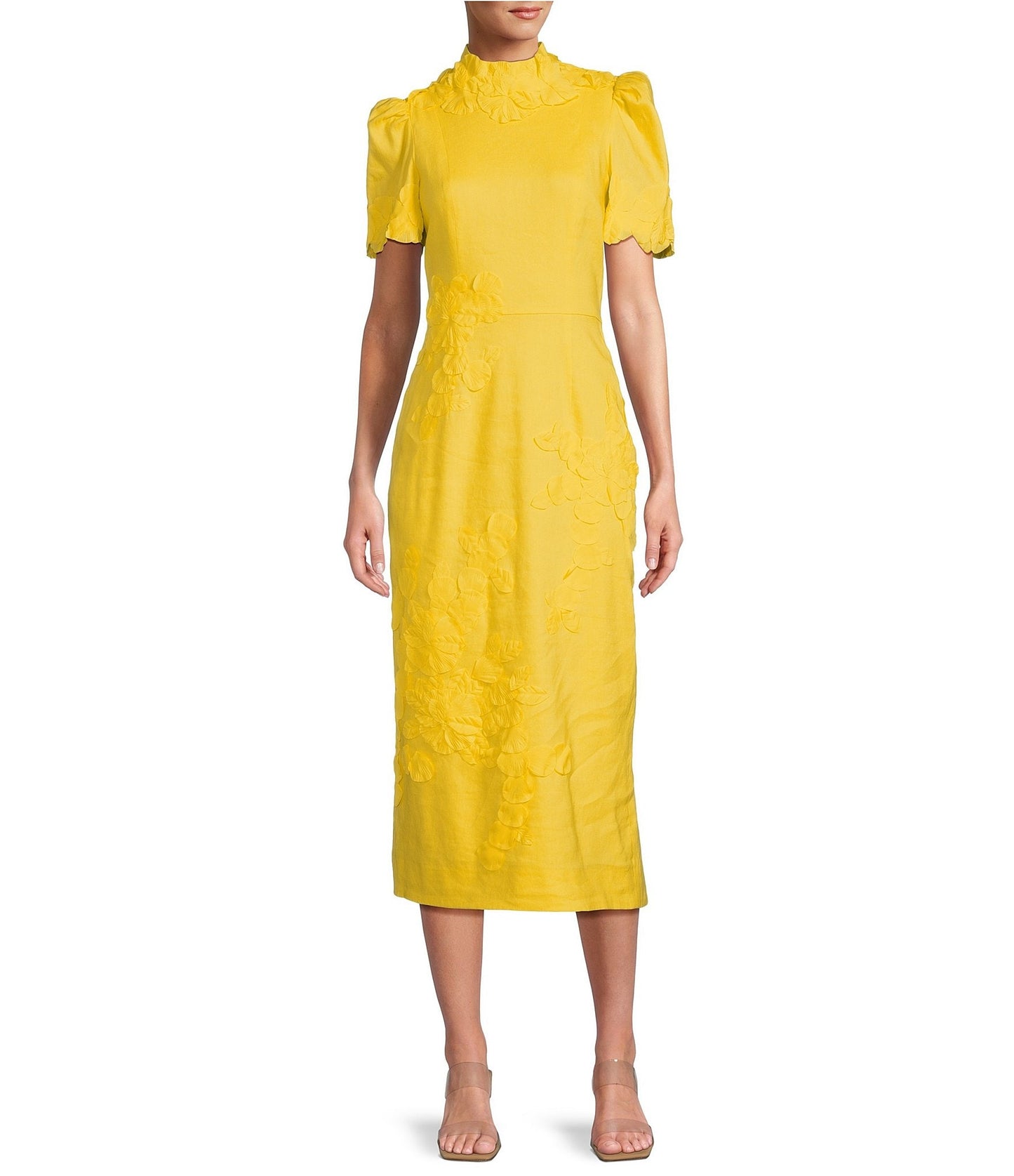 Willow Floral Applique Midi Dress