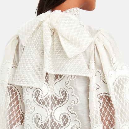 Brightside Embroidered Linen Blouse
