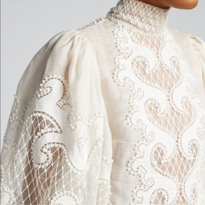 Brightside Embroidered Linen Blouse