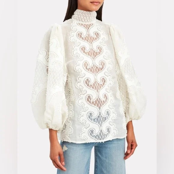Brightside Embroidered Linen Blouse
