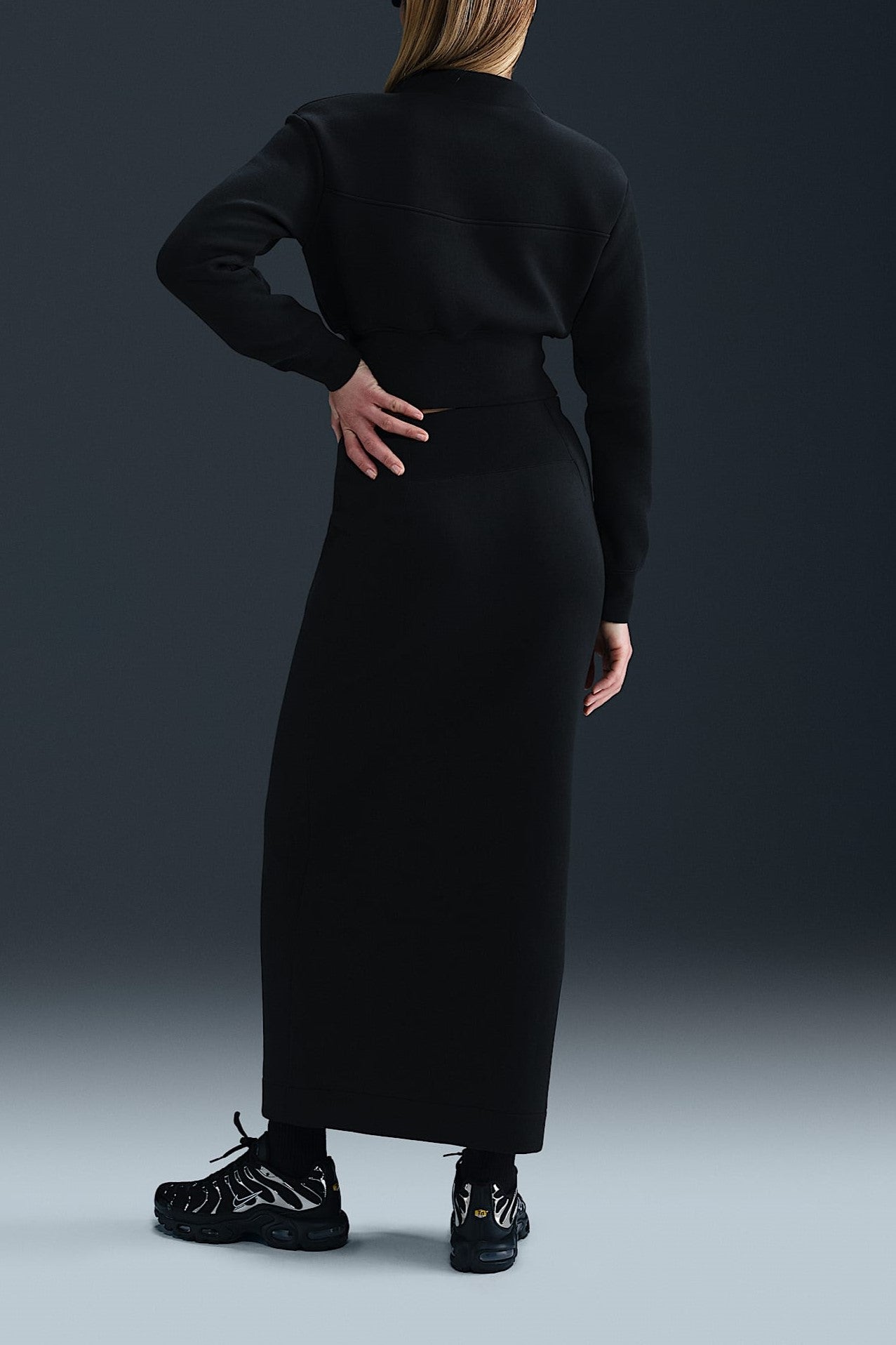 Women's Quarter-Zip Top And Pleated Pants Set