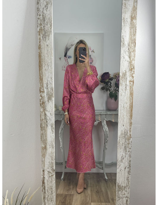 Fashion Printed V-neck Two-piece Dress