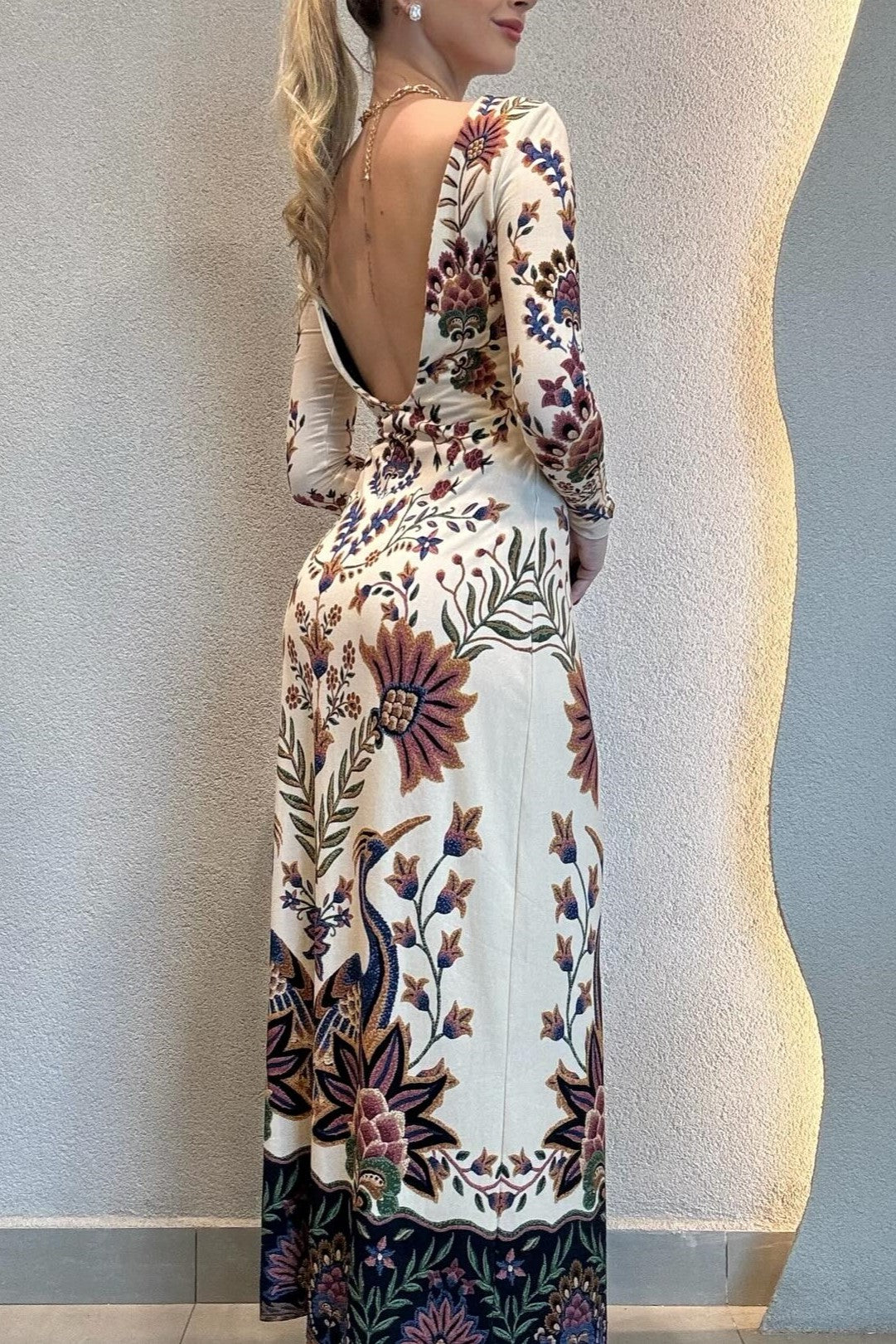 Brazil Beautiful Garden Midi Dress