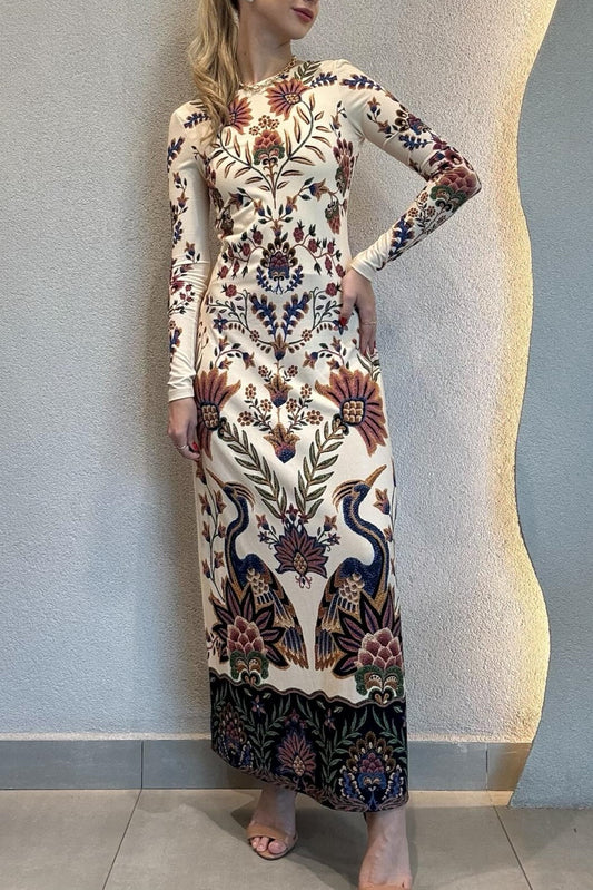Brazil Beautiful Garden Midi Dress
