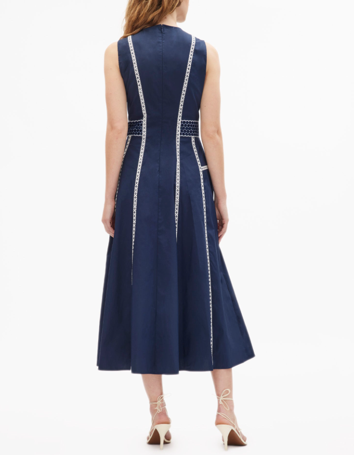 Classy Sleeveless Plain Midi Dress