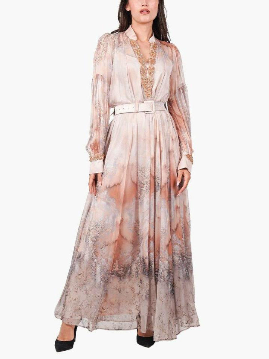 Summer Blue Tulle Maxi Dress