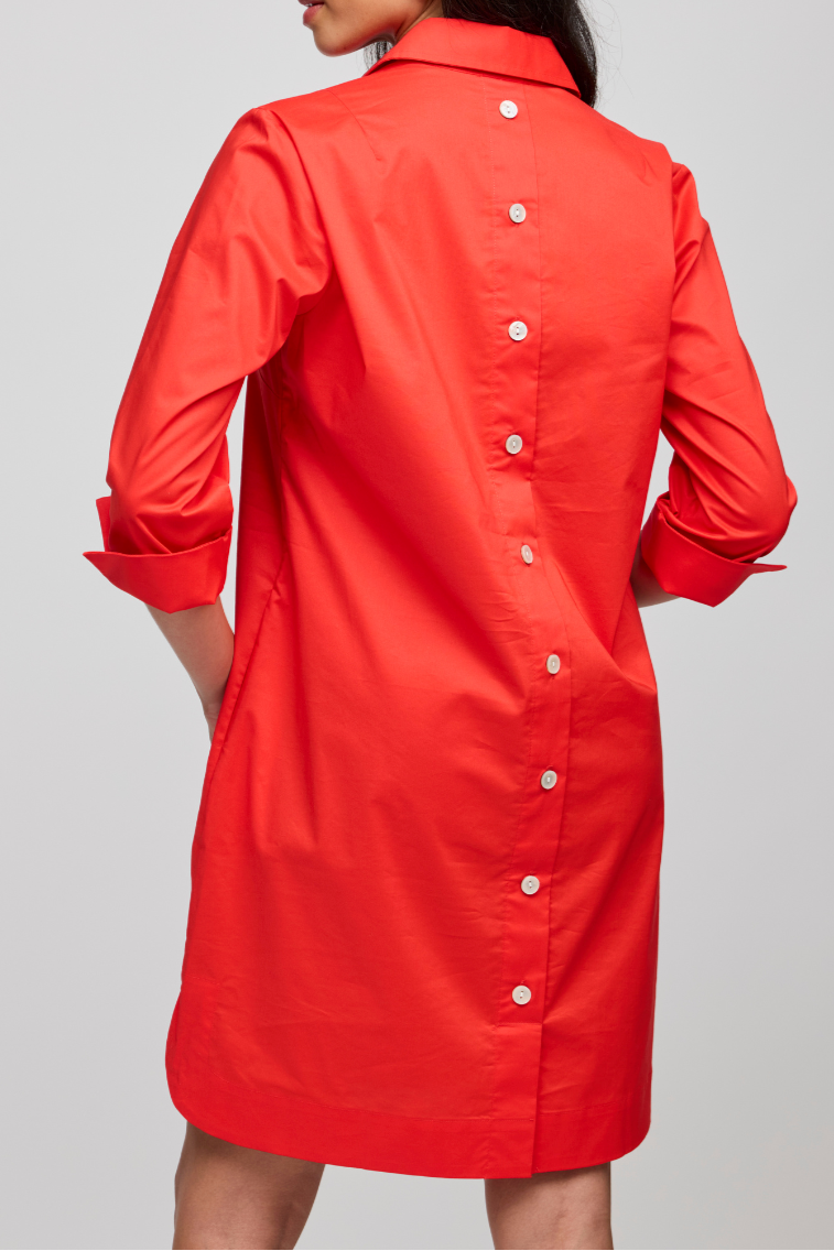 Women's Button-Down Midi Shirt Dress