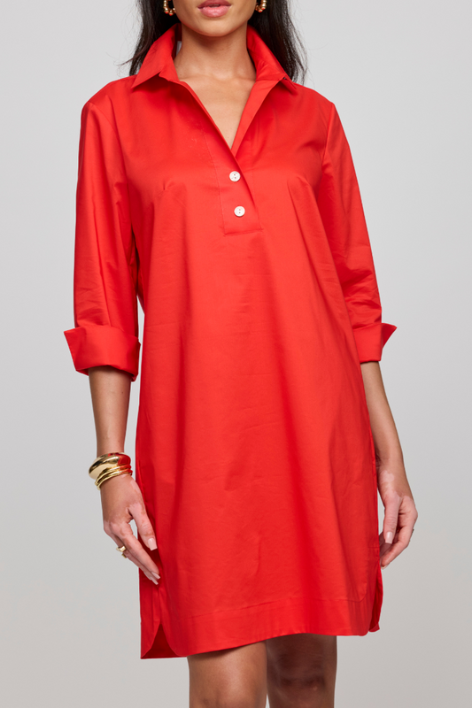 Women's Button-Down Midi Shirt Dress